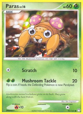 [PKM] Paras (92/123) [Diamond & Pearl: Mysterious Treasures]
