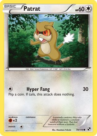 [PKM] Patrat (78/114) [Black & White: Base Set]