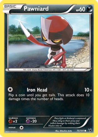 [PKM] Pawniard (75/101) [Black & White: Noble Victories]