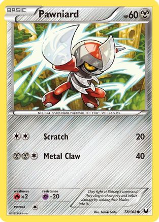 [PKM-C] Pawniard (78/108) [Black & White: Dark Explorers]