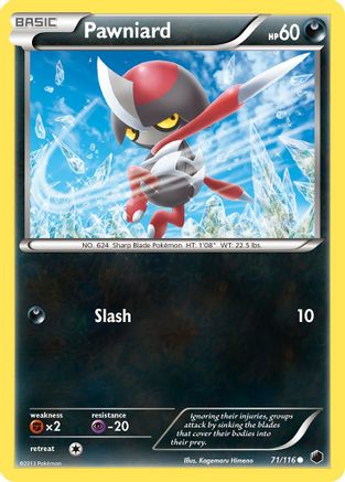 [PKM] Pawniard (71/116) [Black & White: Plasma Freeze]