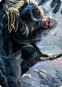 {A} Jorn, God of Winter Art Card (Gold-Stamped Signature) [Kaldheim Art Series][GS AKHM 047]