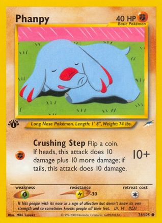 [PKM] Phanpy (76/105) [Neo Destiny 1st Edition]