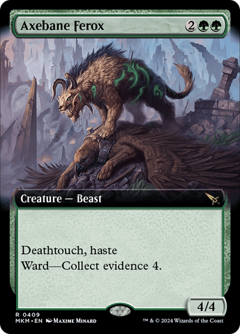 {@R} Axebane Ferox (Extended Art) [Murders at Karlov Manor][MKM 409]