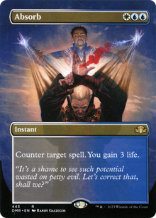 {R} Absorb (Borderless Alternate Art) [Dominaria Remastered][DMR 443]