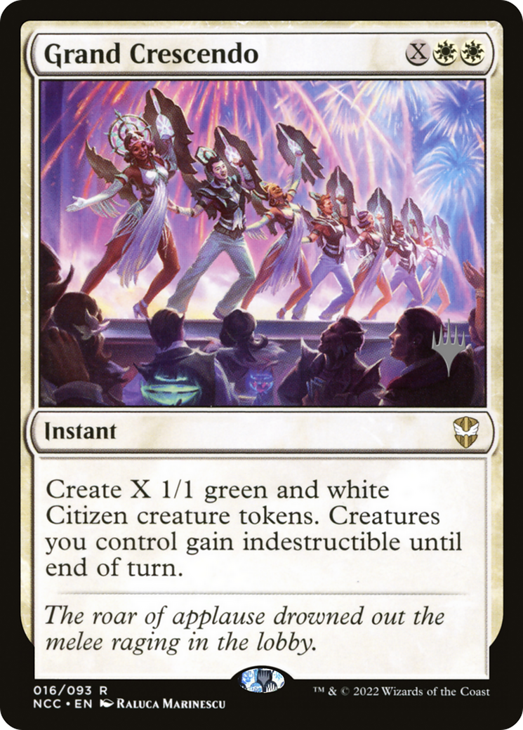 {R} Grand Crescendo (Promo Pack) [Streets of New Capenna Commander Promos][PP NCC 016]