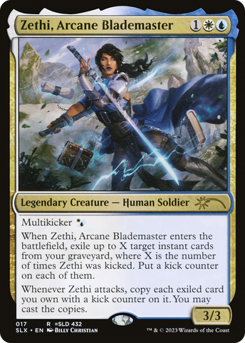{R} Zethi, Arcane Blademaster [Secret Lair: Universes Within][SLX 017]