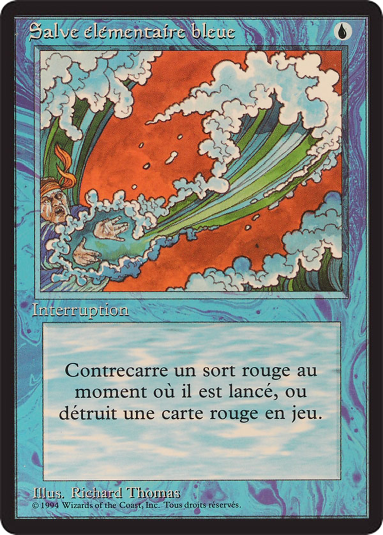 {F} Blue Elemental Blast [Foreign Black Border][FBB 3ED 049]