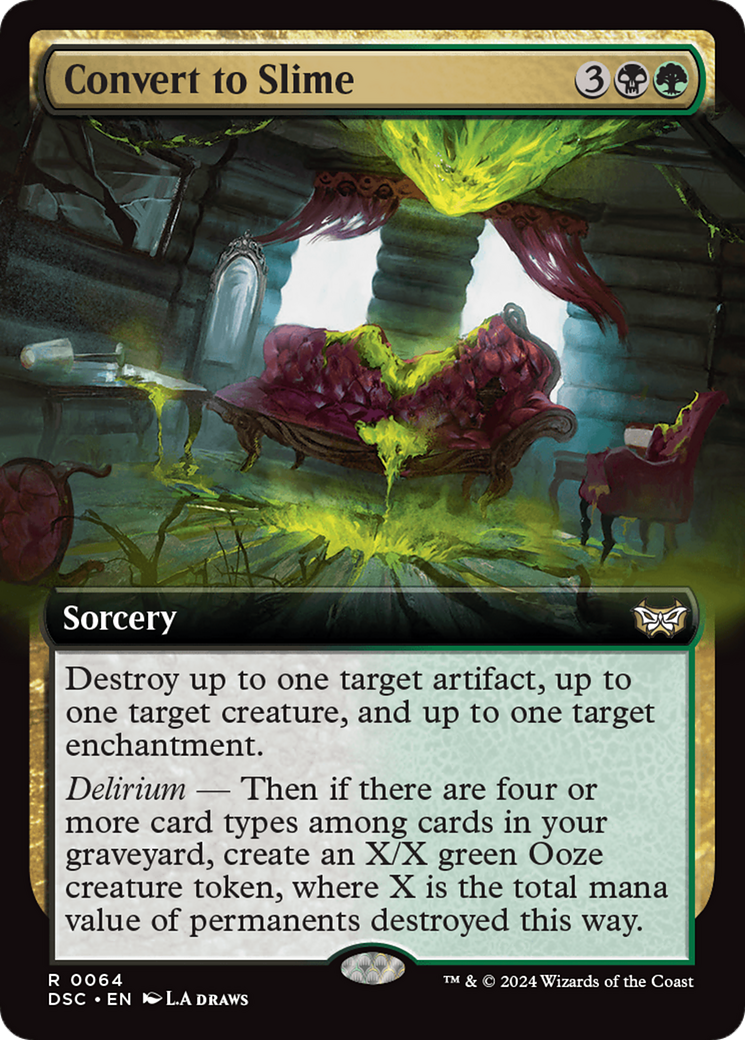 {R} Convert to Slime (Extended Art) [Duskmourn: House of Horror Commander][DSC 064]