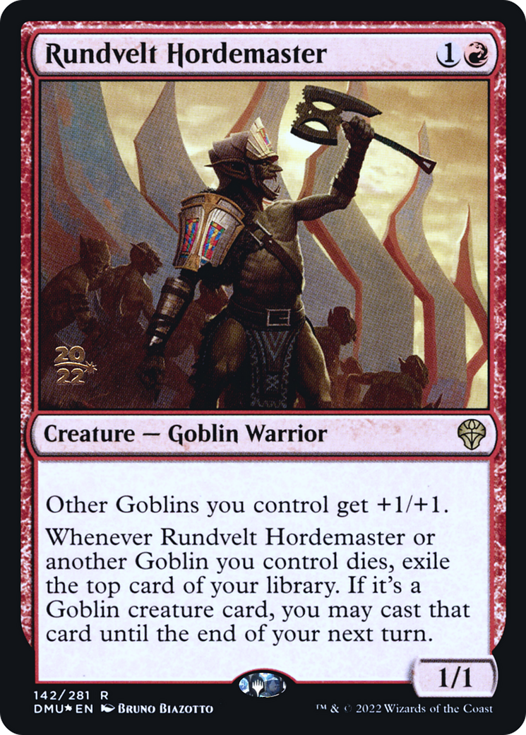 {R} Rundvelt Hordemaster [Dominaria United Prerelease Promos][PR DMU 142]