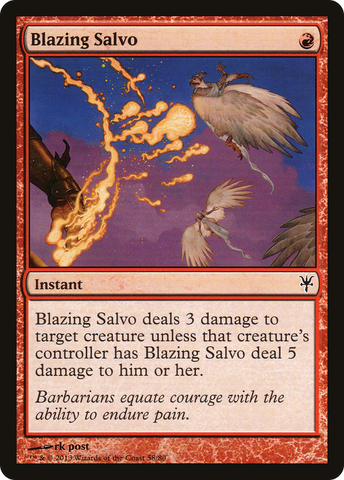 {C} Blazing Salvo [Duel Decks: Sorin vs. Tibalt][DDK 058]