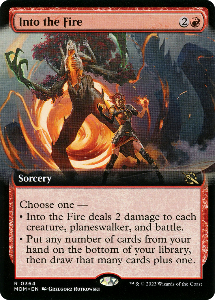 {R} Into the Fire (Extended Art) [March of the Machine][MOM 364]