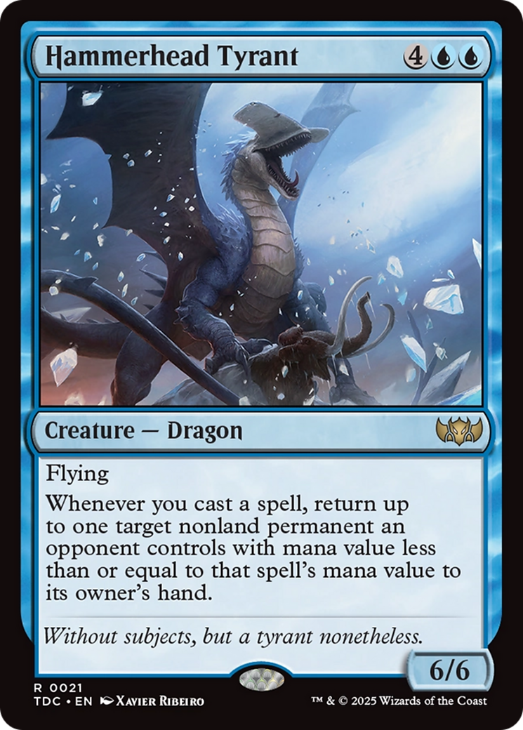 {R} Hammerhead Tyrant [Tarkir: Dragonstorm Commander][TDC 021]