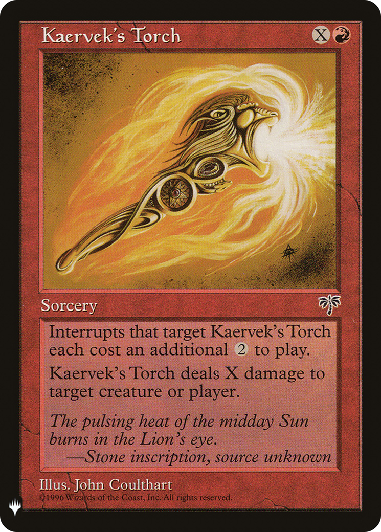 {C} Kaervek's Torch [Mystery Booster][LS MIR 185]