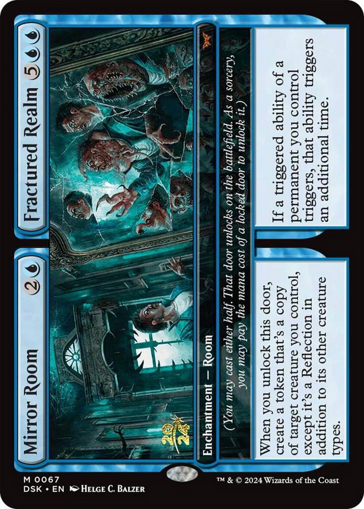 {@R} Mirror Room // Fractured Realm [Duskmourn: House of Horror Prerelease Cards][PR DSK 067]