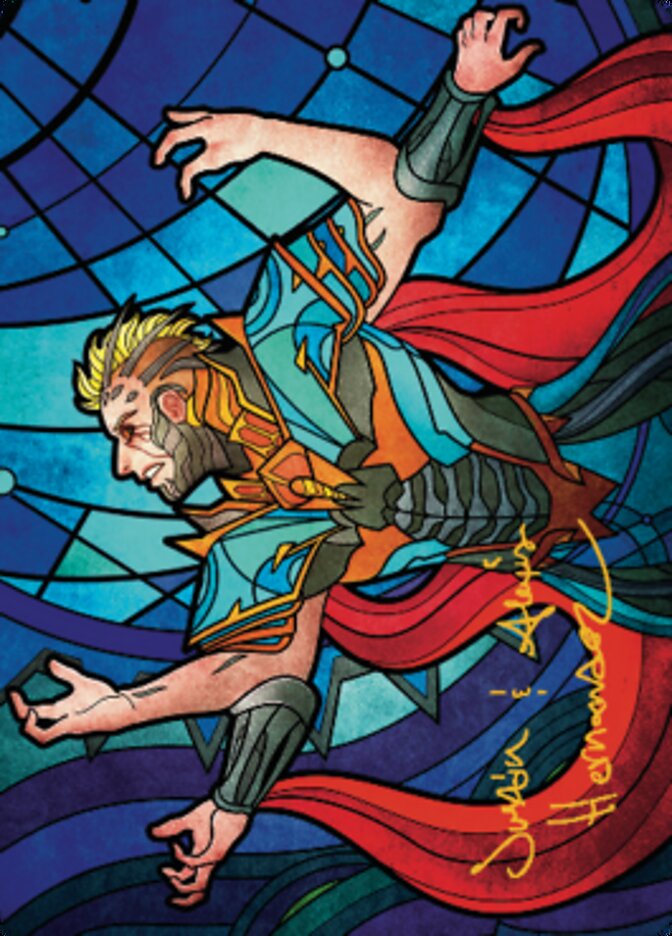 {A} Ertai Resurrected Art Card 2 (Gold-Stamped Signature) [Dominaria United Art Series][GS ADMU 070]