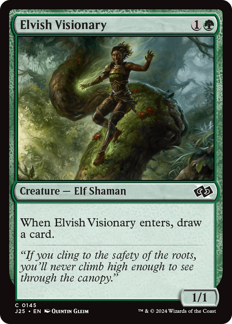{C} Elvish Visionary [Foundations Jumpstart][J25 145]