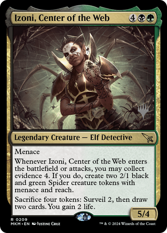 {R} Izoni, Center of the Web (Promo Pack) [Murders at Karlov Manor Promos][PP MKM 209]
