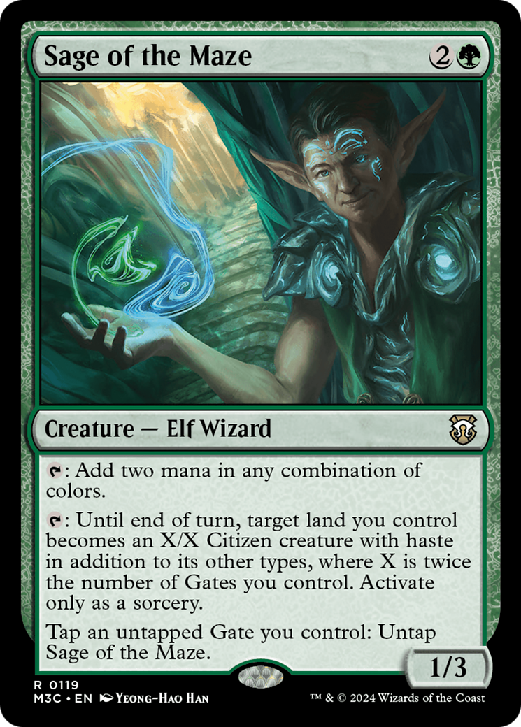{R} Sage of the Maze [Modern Horizons 3 Commander][M3C 119]