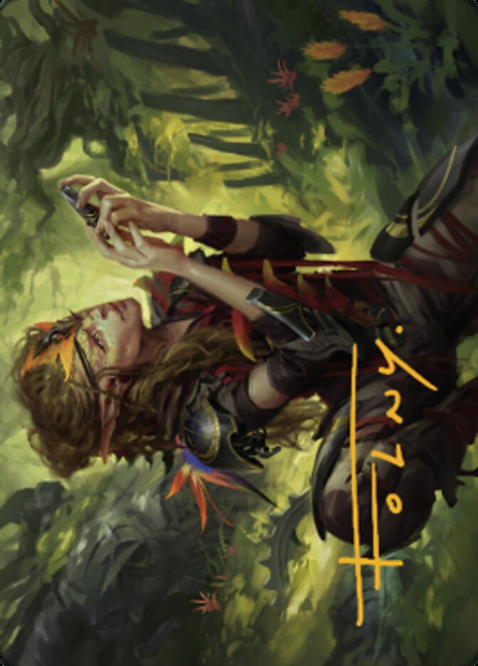 {A} Meria, Scholar of Antiquity Art Card (Gold-Stamped Signature) [Dominaria United Art Series][GS ADMU 050]