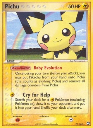 [PKM] Pichu (21/108) [EX: Power Keepers]