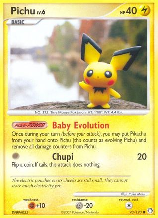 [PKM-C] Pichu (93/123) [Diamond & Pearl: Mysterious Treasures]