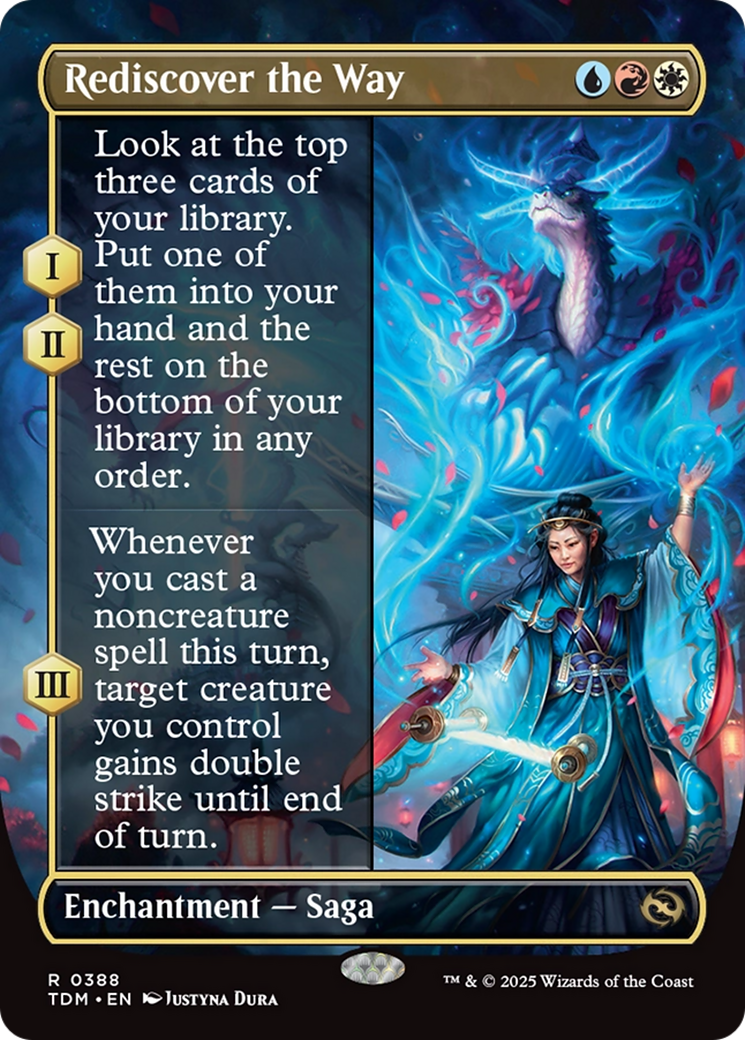 {@R} Rediscover the Way (Borderless) [Tarkir: Dragonstorm][TDM 388]