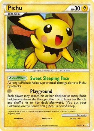 [PKM] Pichu (28/123) [HeartGold & SoulSilver: Base Set]