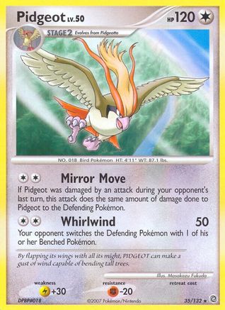 [PKM-R] Pidgeot (35/132) [Diamond & Pearl: Secret Wonders]