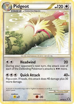 [PKM-R] Pidgeot (29/102) [HeartGold & SoulSilver: Triumphant]