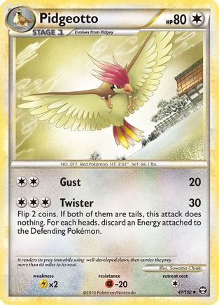 [PKM] Pidgeotto (47/102) [HeartGold & SoulSilver: Triumphant]