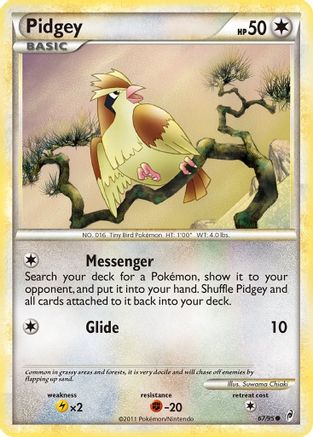 [PKM] Pidgey (67/95) [HeartGold & SoulSilver: Call of Legends]