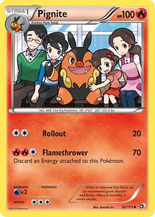 [PKM-C] Pignite (26/113) [Black & White: Legendary Treasures]