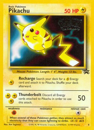 [PKM] Pikachu (4) [Wizards of the Coast: Black Star Promos]