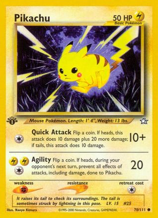[PKM] Pikachu (70/111) [Neo Genesis 1st Edition]
