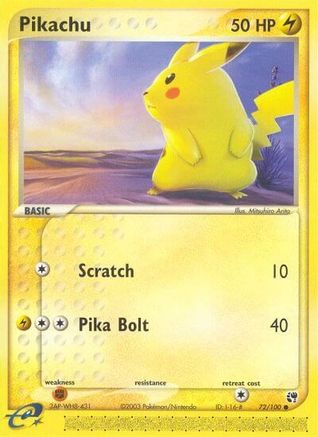 [PKM] Pikachu (72/100) [EX: Sandstorm]