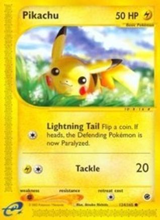 [PKM-C] Pikachu (124/165) [Expedition: Base Set]