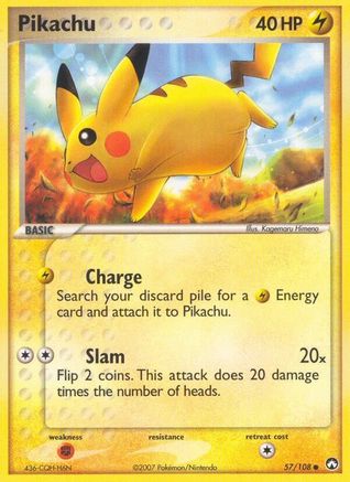 [PKM] Pikachu (57/108) (Stamped) [EX: Power Keepers]