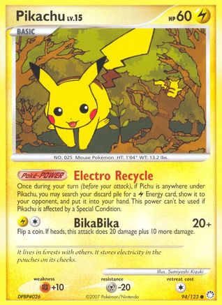 [PKM-C] Pikachu (94/123) [Diamond & Pearl: Mysterious Treasures]