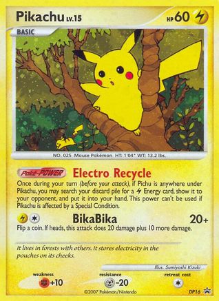 [PKM] Pikachu (DP16) [Diamond & Pearl: Black Star Promos]
