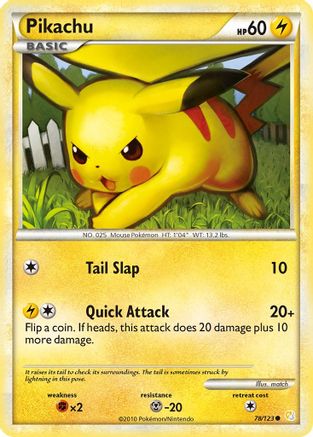 [PKM] Pikachu (78/123) [HeartGold & SoulSilver: Base Set]