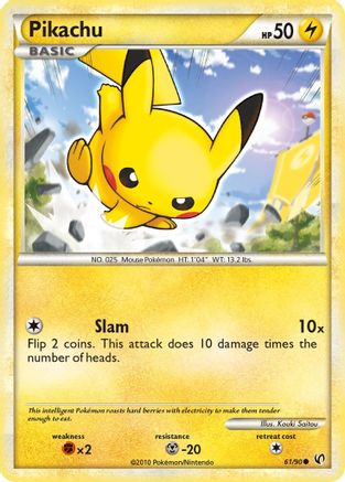 [PKM] Pikachu (61/90) [HeartGold & SoulSilver: Undaunted]