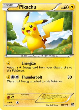 [PKM] Pikachu (115/114) [Black & White: Base Set]