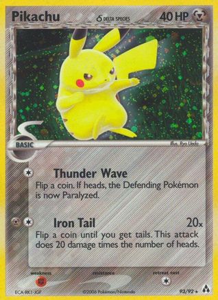 [PKM] Pikachu (93/92) (Delta Species) [EX: Legend Maker]