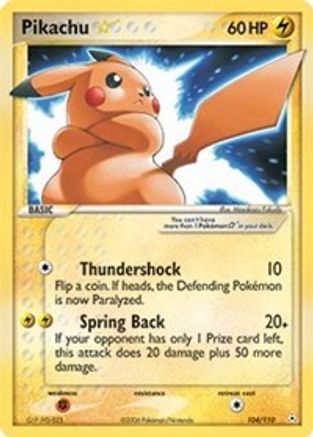 [PKM] Pikachu Star (104/110) [EX: Holon Phantoms]