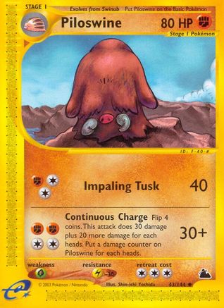 [PKM] Piloswine (43/144) [Skyridge]