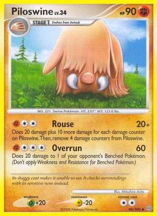 [PKM] Piloswine (46/100) [Diamond & Pearl: Stormfront]