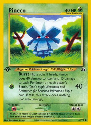 [PKM] Pineco (61/75) [Neo Discovery 1st Edition]