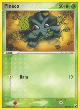 [PKM-C] Pineco (66/115) (Stamped) [EX: Unseen Forces]