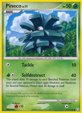 [PKM-C] Pineco (113/146) [Diamond & Pearl: Legends Awakened]